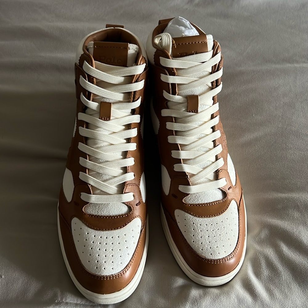 Brand new men’s polo ralph Lauren high top sneakers!